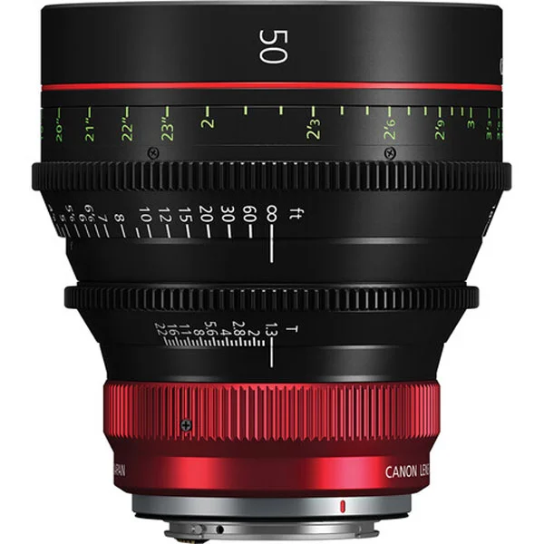 Expédition Rapide Canon CN-R 50mm T1.3 LF (Canon RF, Imperial) – Cinema Lens