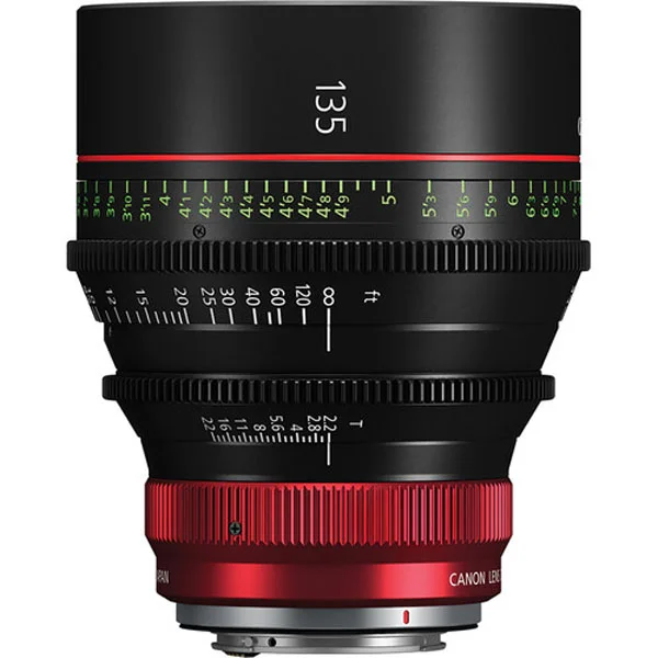 Retour Gratuit Canon CN-R 135mm T2.2 LF (Canon RF, Imperial) – Cinema Lens