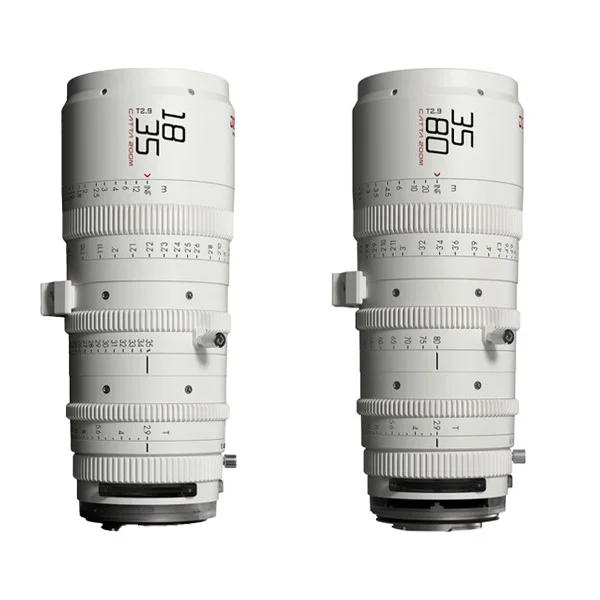 Dzofilm Catta Zoom 18-35mm, 35-80mm T2.9 (Sony E, White) – Cinema Zoom Lens Kit Commander Maintenant