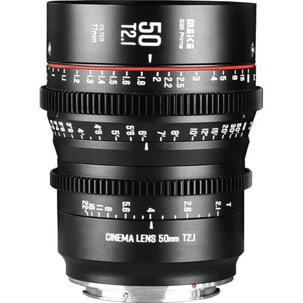 Meike 50mm T2.1 Super 35 Cine Prime (Canon EF) – Lens Seulement Aujourd'hui