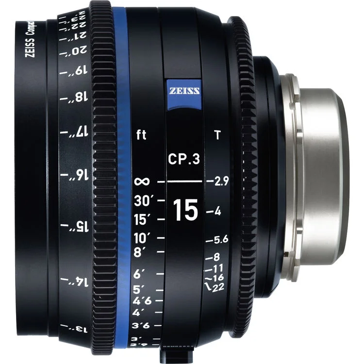 Dernière Chance Zeiss CP.3 15mm T2.9 (Micro 4/3, imperial) – Prime Cinema Lens