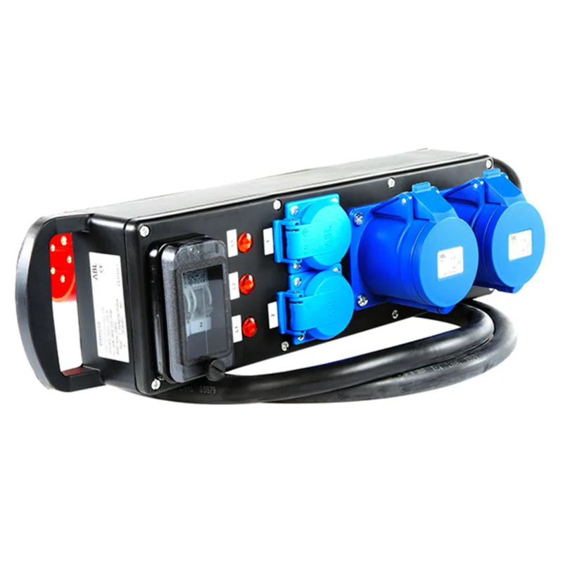 Coffret Electrique 32A Triphasé vers 2x P17 32A Monophasé + 2x PC 16A Affaire À Saisir