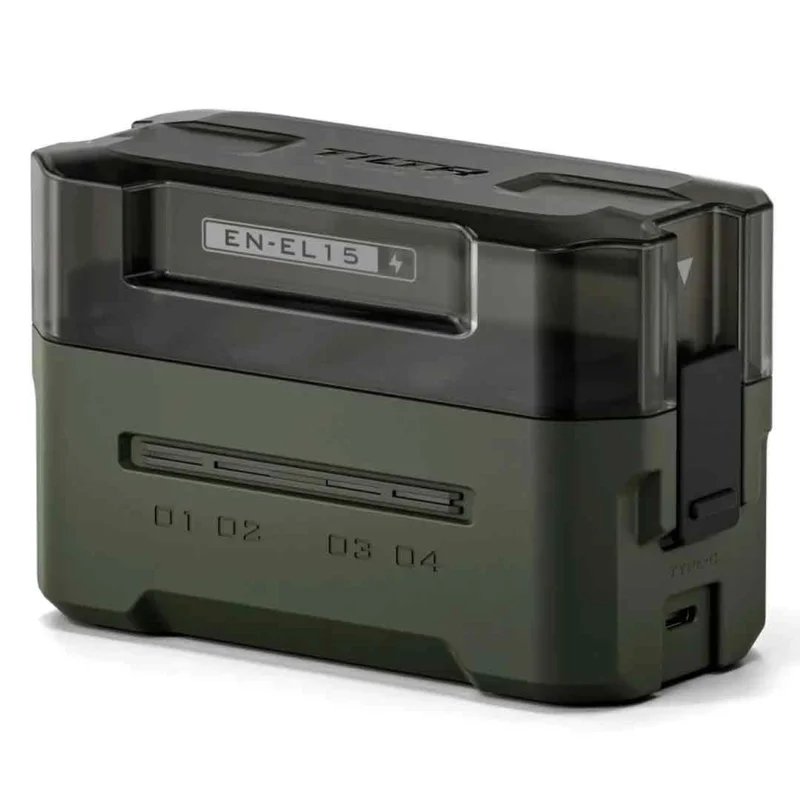 Promotion Saisonnière Tilta Chargeur 4-Voies pour Batteries EN-EL15C (Vert) (TBC-EL15-GN)