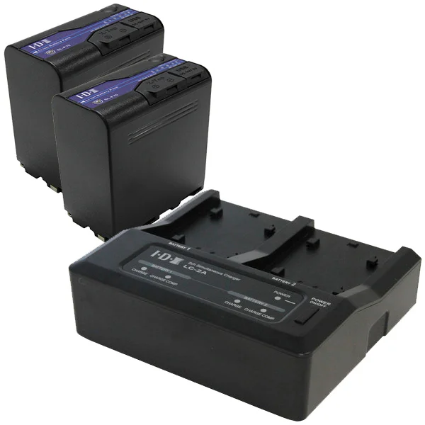 Expédition Rapide IDX SL-F70 (x2) with LC-2A Charger – Battery