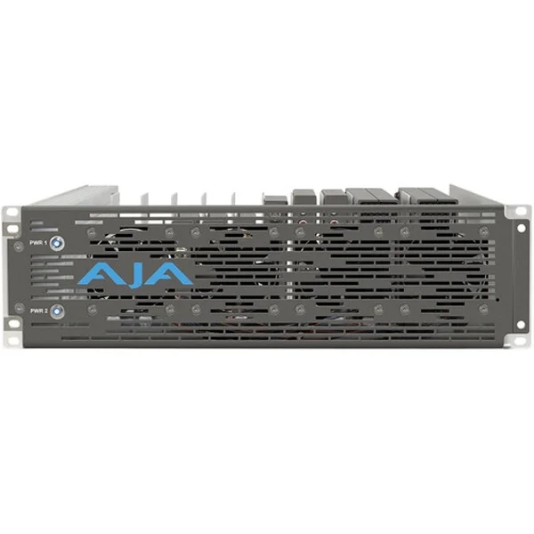 Authentique AJA DRM2-PLUS-P2 (façade passive, alim. redondante) – Rack Frame 3U pour Mini Convertisseur