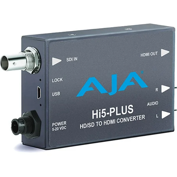 Acheter Direct AJA Hi5-Plus 3G-SDI to HDMI – Mini Converter
