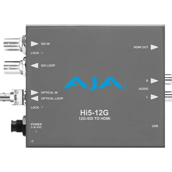 AJA HI5-12G-R-ST – 12G-SDI to HDMI 2.0 Converter Bon Plan