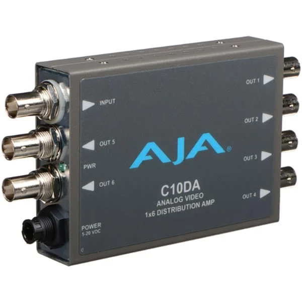AJA C10DA – 1×6 Analog Video Distributor and Amplifier Quantité Limitée