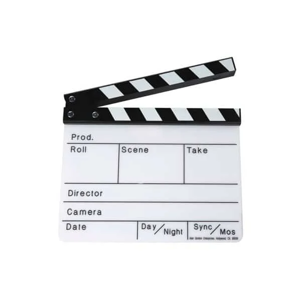 Film clapboard (30 x 24.5cm, white) Solde