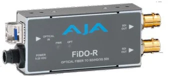 AJA FIDO-R FIBER TO 2 SD/HD-3G-SDI CONVERTER Top Vente