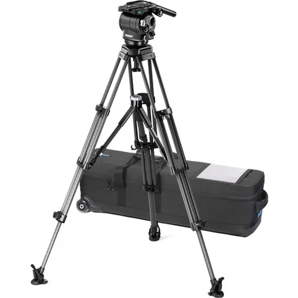 Vinten Versine 240 ENG PL (Carbon Fiber, Mid-Level Spreader) – Tripod Set Usine Directe