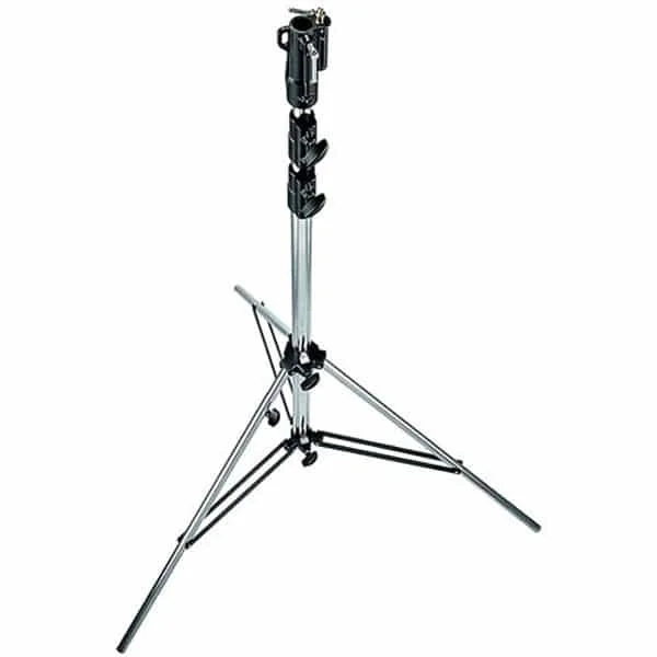 Pas Cher Manfrotto 126CSU – Trépied Lourd en Acier Chromé 131 à 333 cm