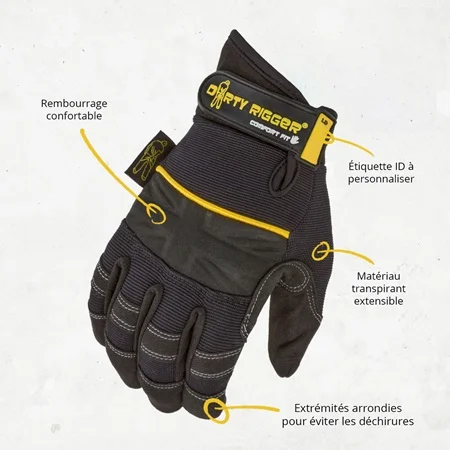 Vente Flash Paire de gants renforcé polyvalent DIRTY RIGGER - Taille S