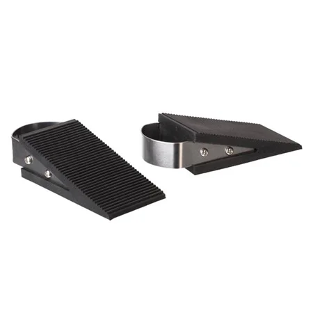 Vente Flash Lot de 2 cales sifflets acier inoxydable et caoutchouc 12x3cm PEREL