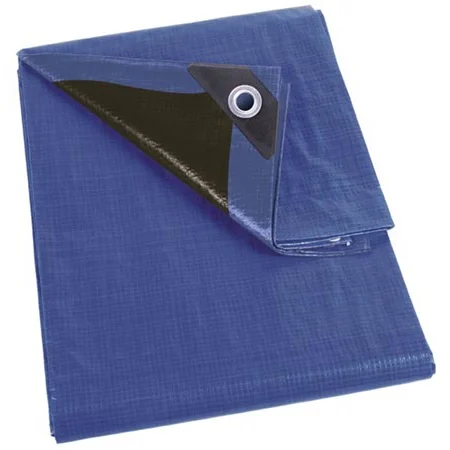 Acheter Direct Bâche imperméable bleu ultrarésistante PEREL - 10 oeillets - 2x3m