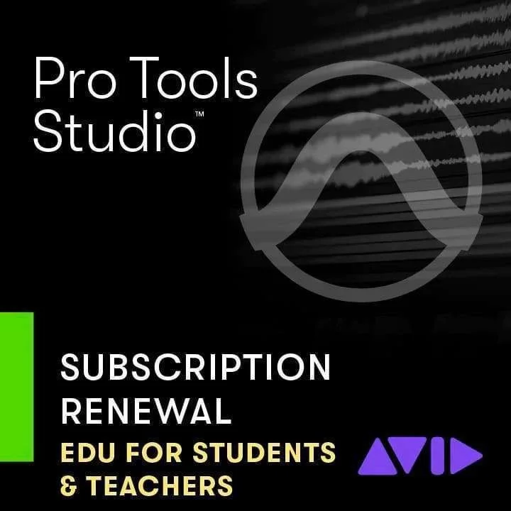 Affaire À Saisir Avid Pro Tools Studio Annual Subscription Renewal EDU (Student / Teacher)