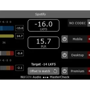 NUGEN Audio NUGEN MasterCheck > MasterCheck 2 UPG Certifié