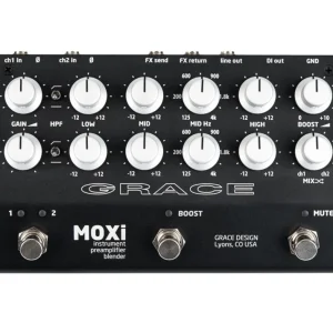 Expédié Aujourd'hui Grace Design MOXI - Preamplificatore a Due Canali per Strumenti Acustici con EQ e DI Professionale