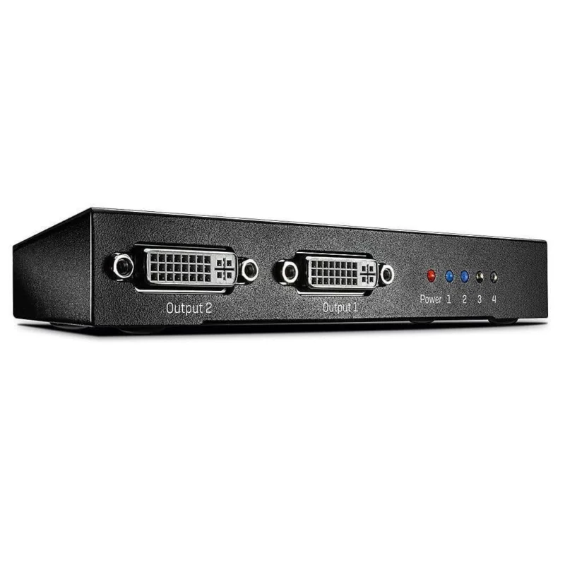 Lindy Splitter DVI-D Single Link 4 Porte Certifié