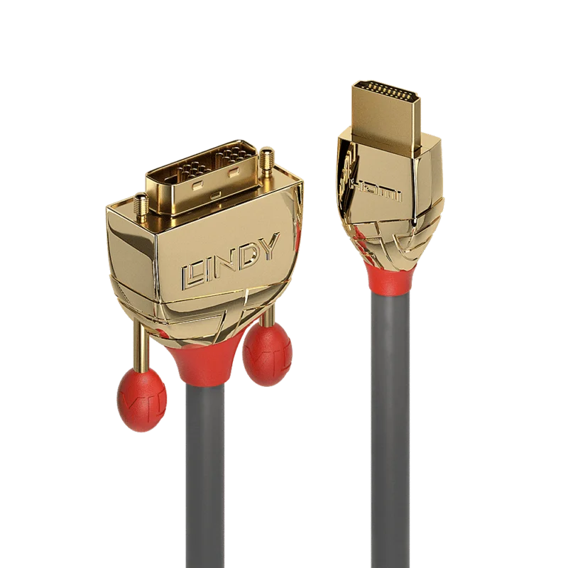 Lindy Cavo HDMI a DVI Gold Line, 15m Produit De Marque