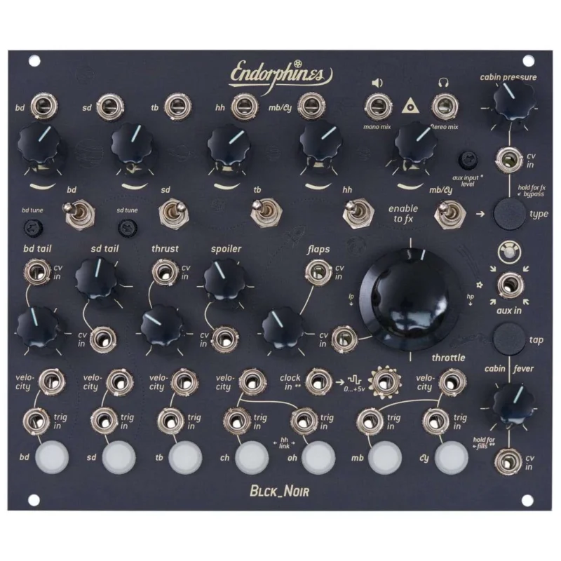 Endorphin.es BLCK-NOIR Drum Module Bon Plan