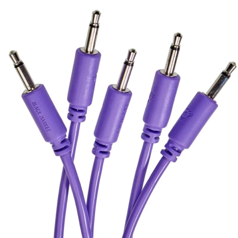 Black Market Modular Patch Cable 5-pack 9 cm violet Retour Gratuit