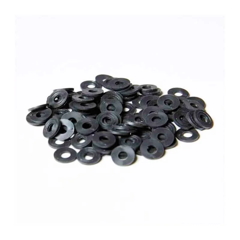 Acheter En Ligne Frap Tools Black Plastic Washers pack 100 pcs