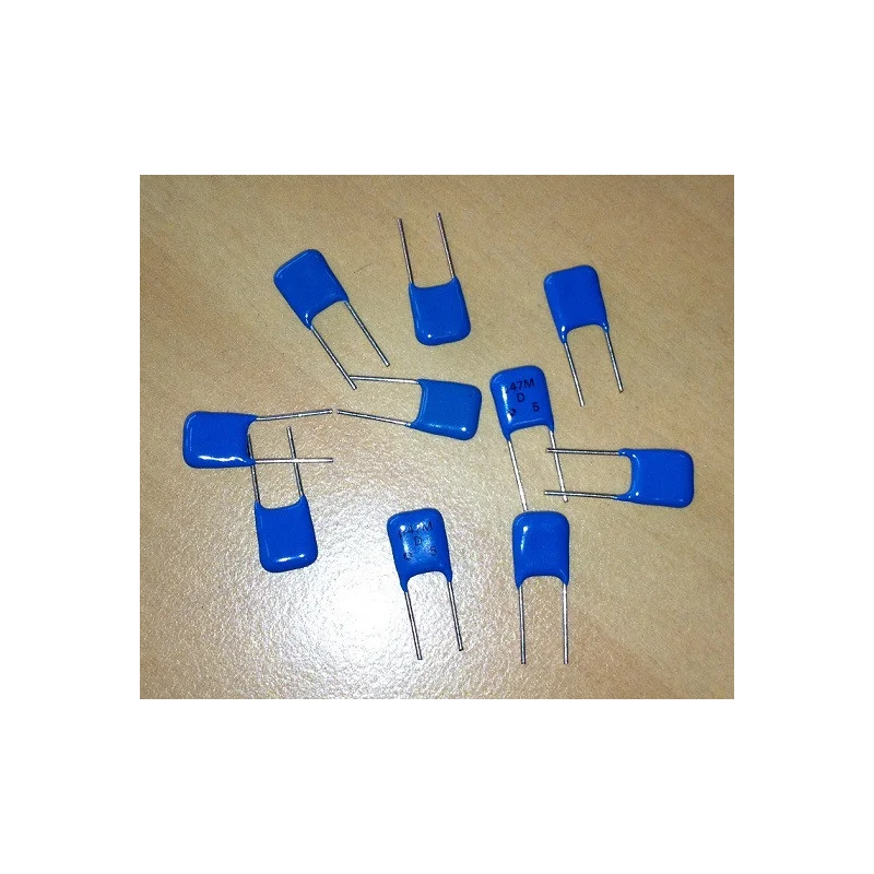 Vente Directe LOT DE 10 CONDENSATEURS 470nF / 0,47uF 50Vcc (6080)