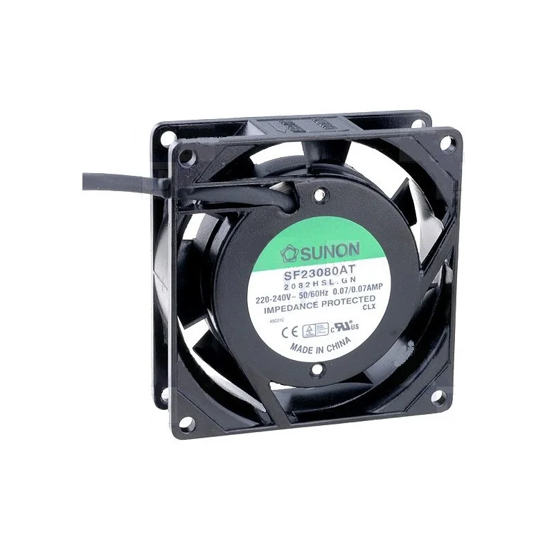 VENTILATEUR 230Vca 0.07A 80x80x25mm 28.9M³/H 29dB (120180) Prix Promo