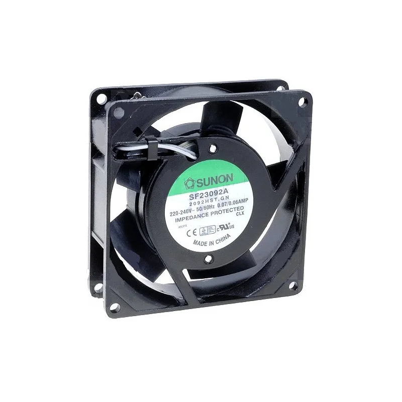 VENTILATEUR 230Vca 0.07A 92x92x25mm 49M³/H 36dB (120180) Prix Réduit