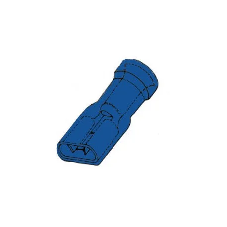 10 CLIPS FEMELLES ISOLEES 4.8mm BLEU (1.5-2.5mm²) (6080) Prix Bas