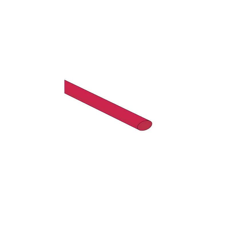 Achat Immédiat GAINE THERMORETRACTABLE 2 1 - 6.4mm - ROUGE - 1 METRE
