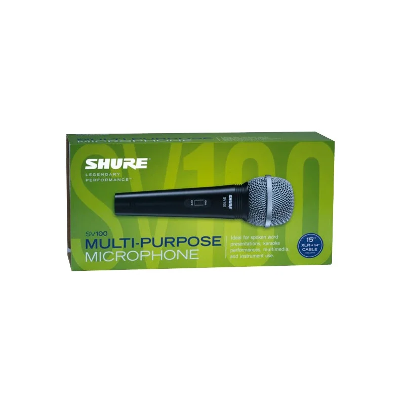 Acheter En Ligne MICRO POLYVALENT DYNAMIQUE CARDIOIDE SHURE + CORDON XLR/JACK SHURE
