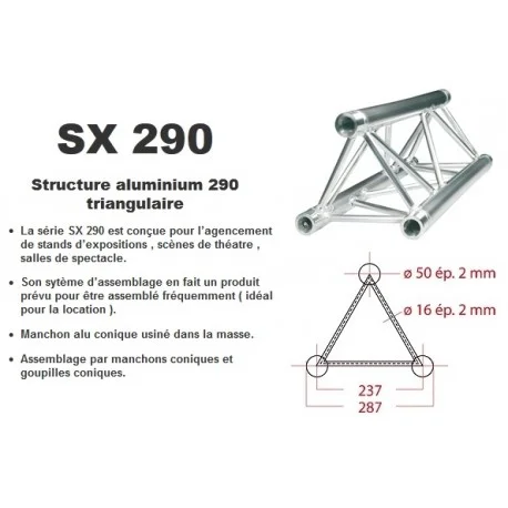 POUTRE TRIANGULAIRE 290 ALU 0,29 METRE ASD Meilleur Choix