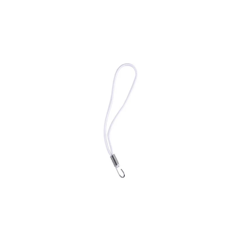 Vente Flash CORDE ELASTIQUE BLANCHE 5 X 250 MM AVEC CROCHET