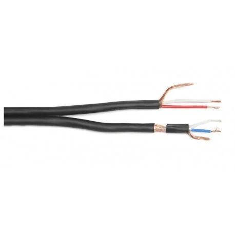 Vente Flash BOBINE 25 METRES CABLE AUDIO DOUBLE SYMETRIQUE 0,22mm² (DIAMETRE 4,8X9,6mm)