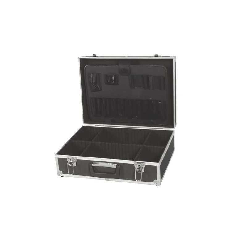 Vente Directe VALISE AVEC BORDS ALUMINIUM 455 x 330 x 152 MM NOIR PEREL