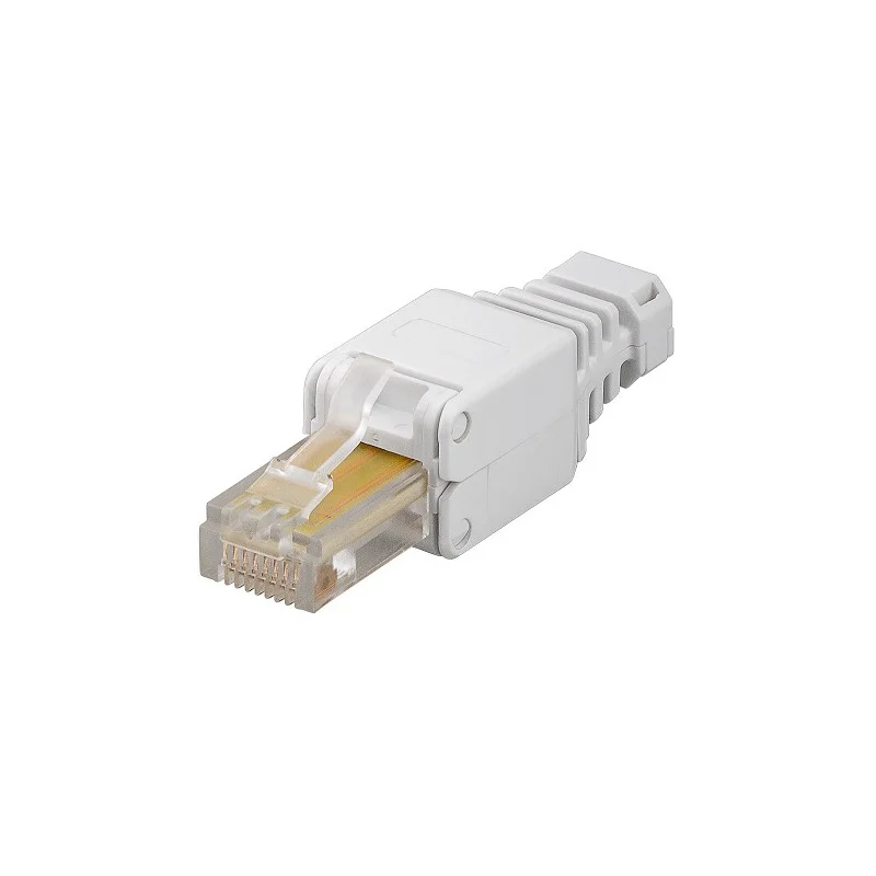 FICHE RJ45 MALE PRO CAT5/6 SOUPLE OU RIGIDE A MONTER SANS OUTIL (70100) Acheter En Ligne