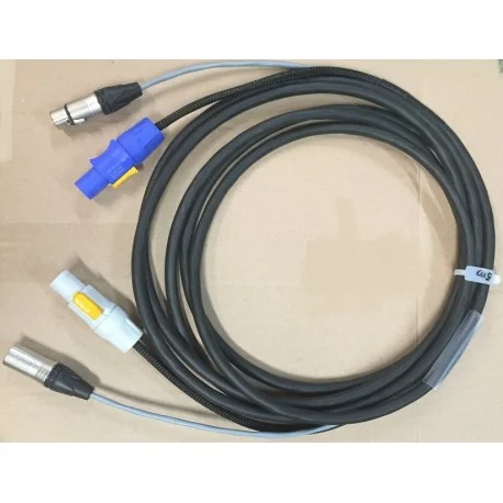 Offre Exclusive CORDON DMX POWER POWERCON/XLR MALE / POWERCON/XLR FEMELLE 5 METRES