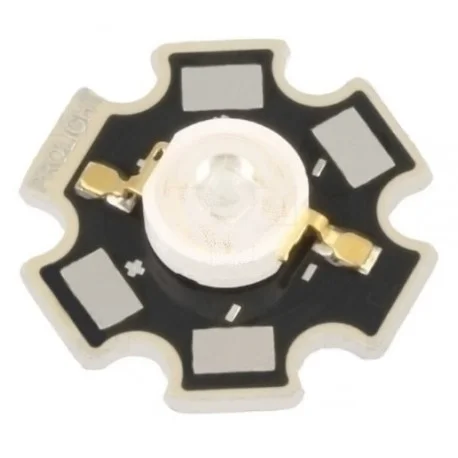 LED DE PUISSANCE STAR 2.2V 700mA 3W ROUGE 99.6 - 113.6 LUMENS 130° (6080) Quantité Limitée
