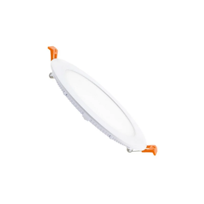 Vente Flash DALLE LED RONDE EXTRA PLATE 230V 6W BLANC NEUTRE 4000°K-4500°K 426 LUMENS