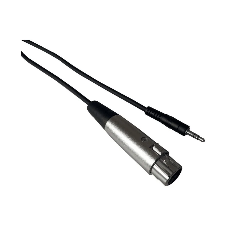 Offre Spéciale CORDON JACK 3,50mm MALE STEREO / XLR FEMELLE 3 BROCHES 0,60 METRE LEEM