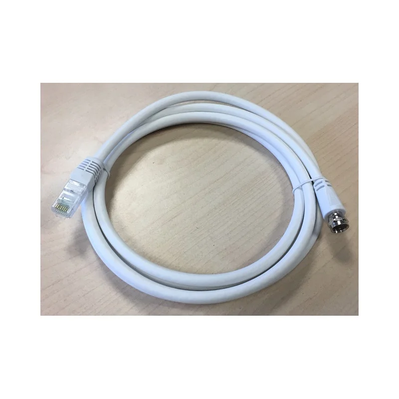 CORDON ANTENNE F MALE / RJ45 MALE EN 2 METRES (160220) Authentique