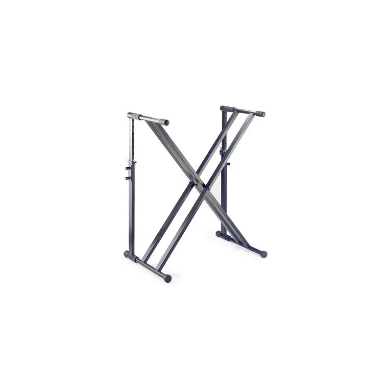 Solde PIED / STAND EN X ACIER NOIR 100KG MAX POUR CLAVIER STAGG
