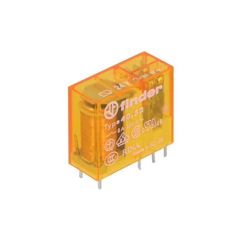 RELAIS ELECTROMAGNETIQUE DPDT 2RT BOBINE 24VAC CONTACT 8A 250VAC FINDER Commande En Gros