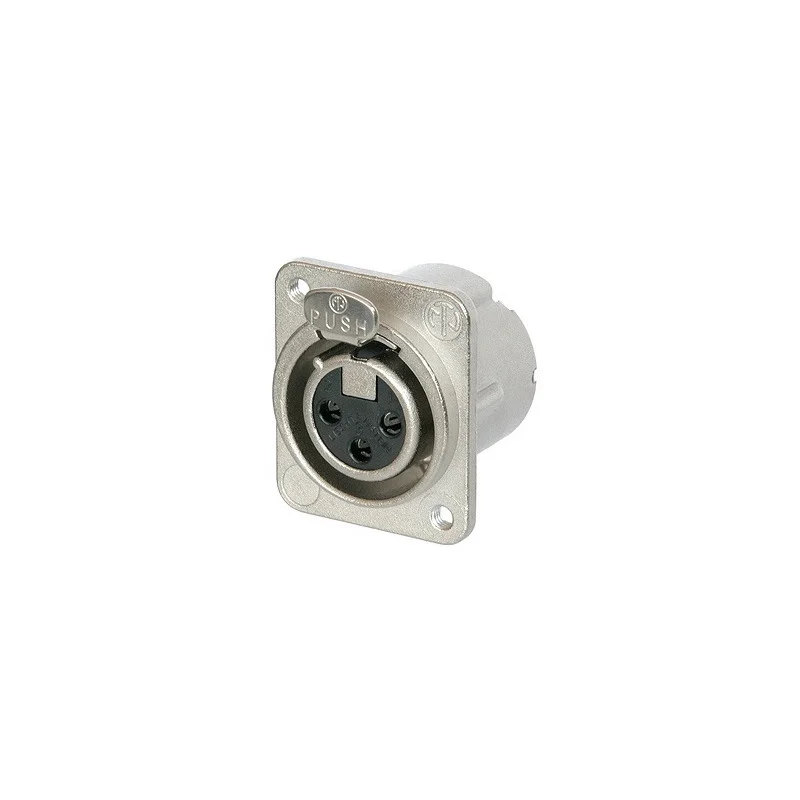 Acheter En Ligne EMBASE XLR FEMELLE NEUTRIK 3 BROCHES filetage M3 série DLX (70100)