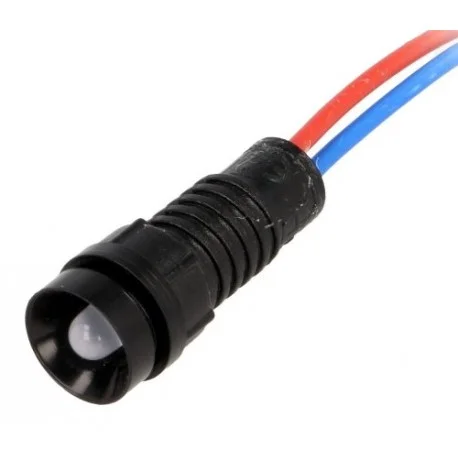 VOYANT LED BLEU 12V AC/DC 12mm IP40 (6080) Nouveauté