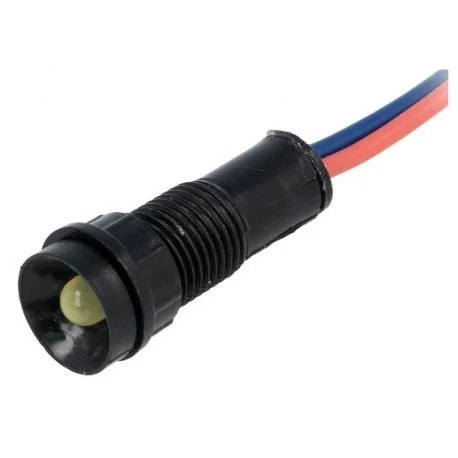 VOYANT LED JAUNE 12V AC/DC 12mm IP40 (6080) Remise