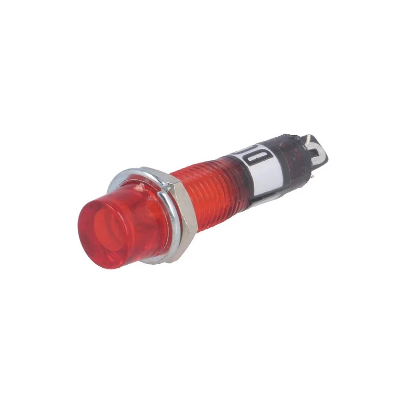 VOYANT ROND 8mm 12V ROUGE A SOUDER (6080) Seulement Aujourd'hui