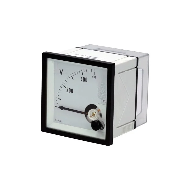 VOLTMETRE MESUREUR PANNEAU DE TENSION ANALOGUE 0÷500V TRUE RMS IP52 Seulement Aujourd'hui